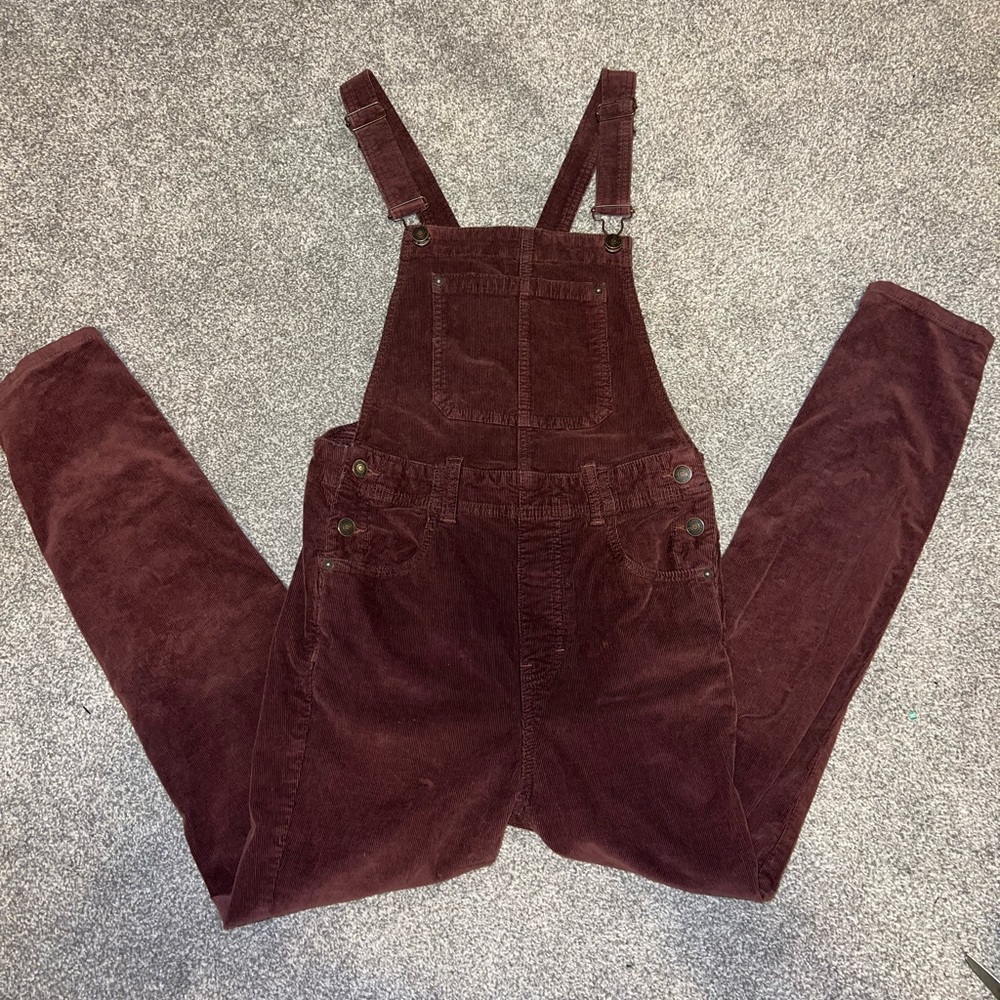 FREE PEOPLE brown overalls size 27